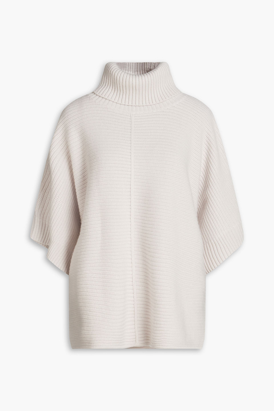 Ribbed cashmere turtleneck sweater