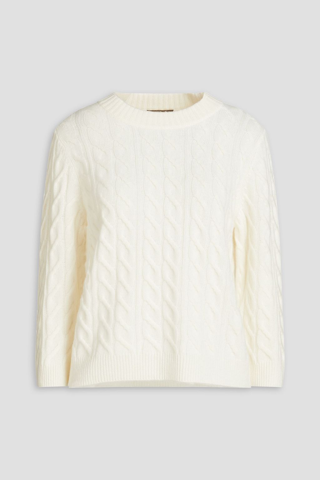 N.PEAL Cable knit cashmere sweater THE OUTNET