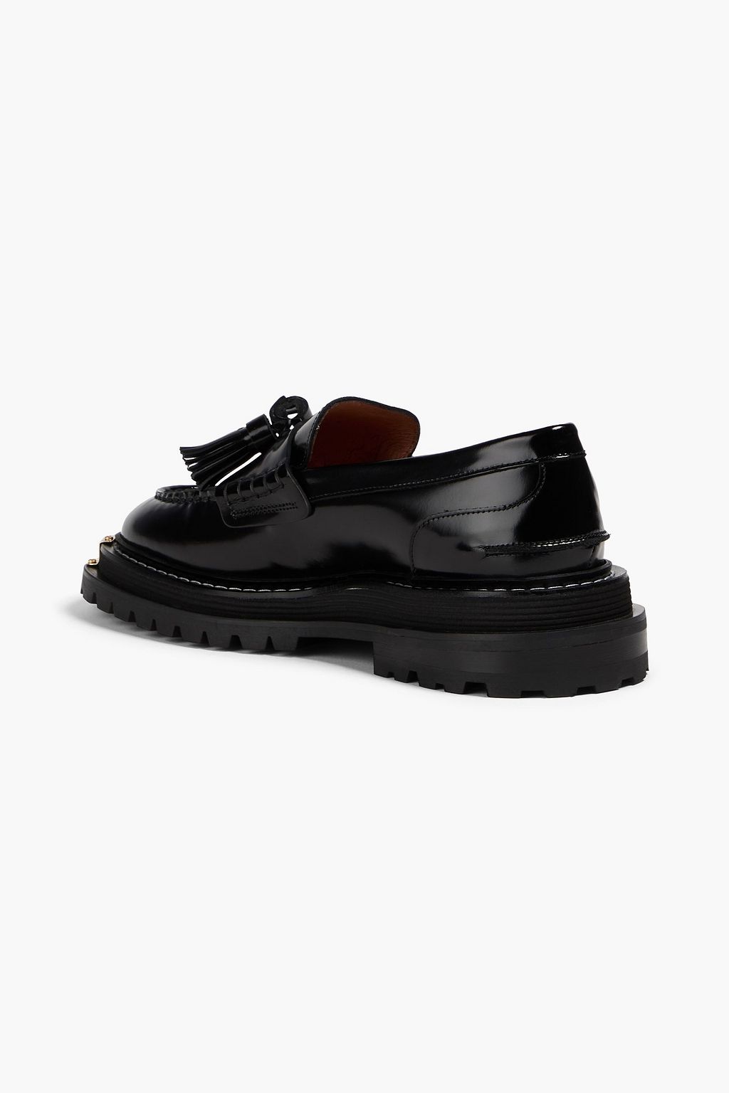 SANDRO Tasseled leather loafers
