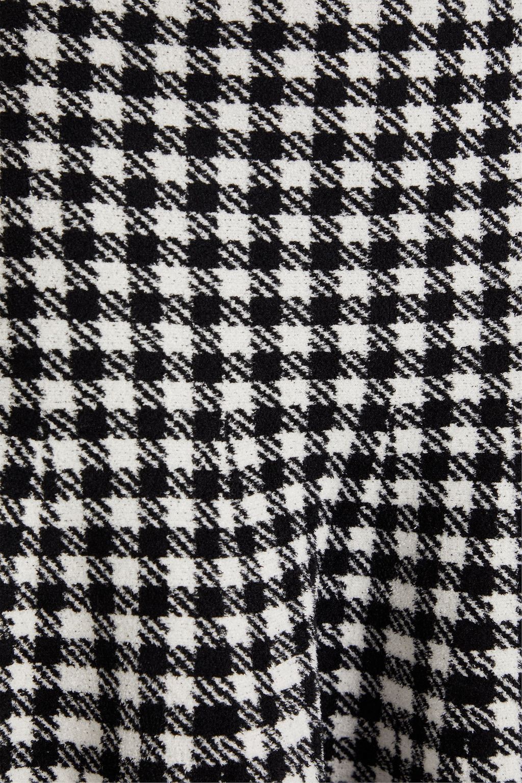 SANDRO Gingham jacquard-knit mini skirt