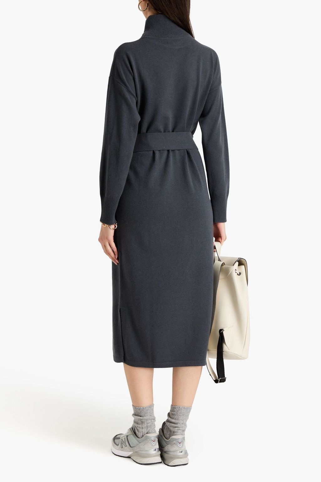 N.PEAL Cashmere turtleneck midi dress