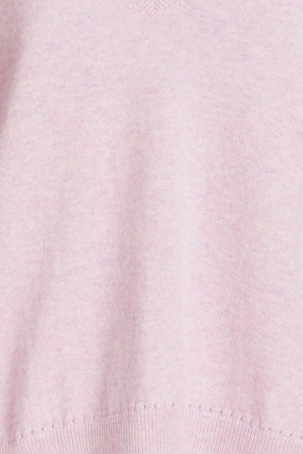 AUTUMN CASHMERE سويتر من الكشمير المضلّع بأسلوب ميلانغ مع تقليمات بشكل البوينتيل