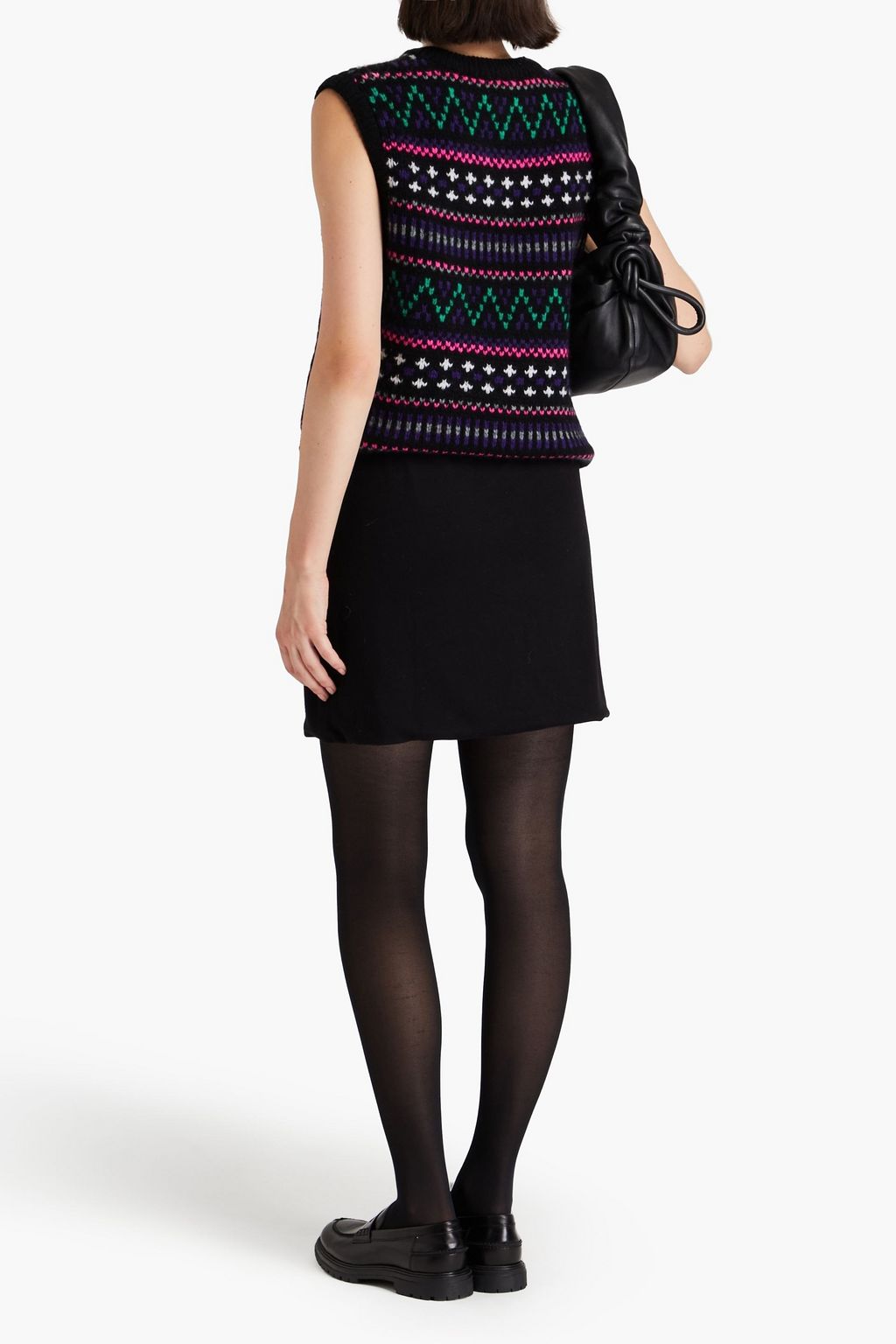 AUTUMN CASHMERE فيست من الكشمير المحبوك بنمط جاكار
