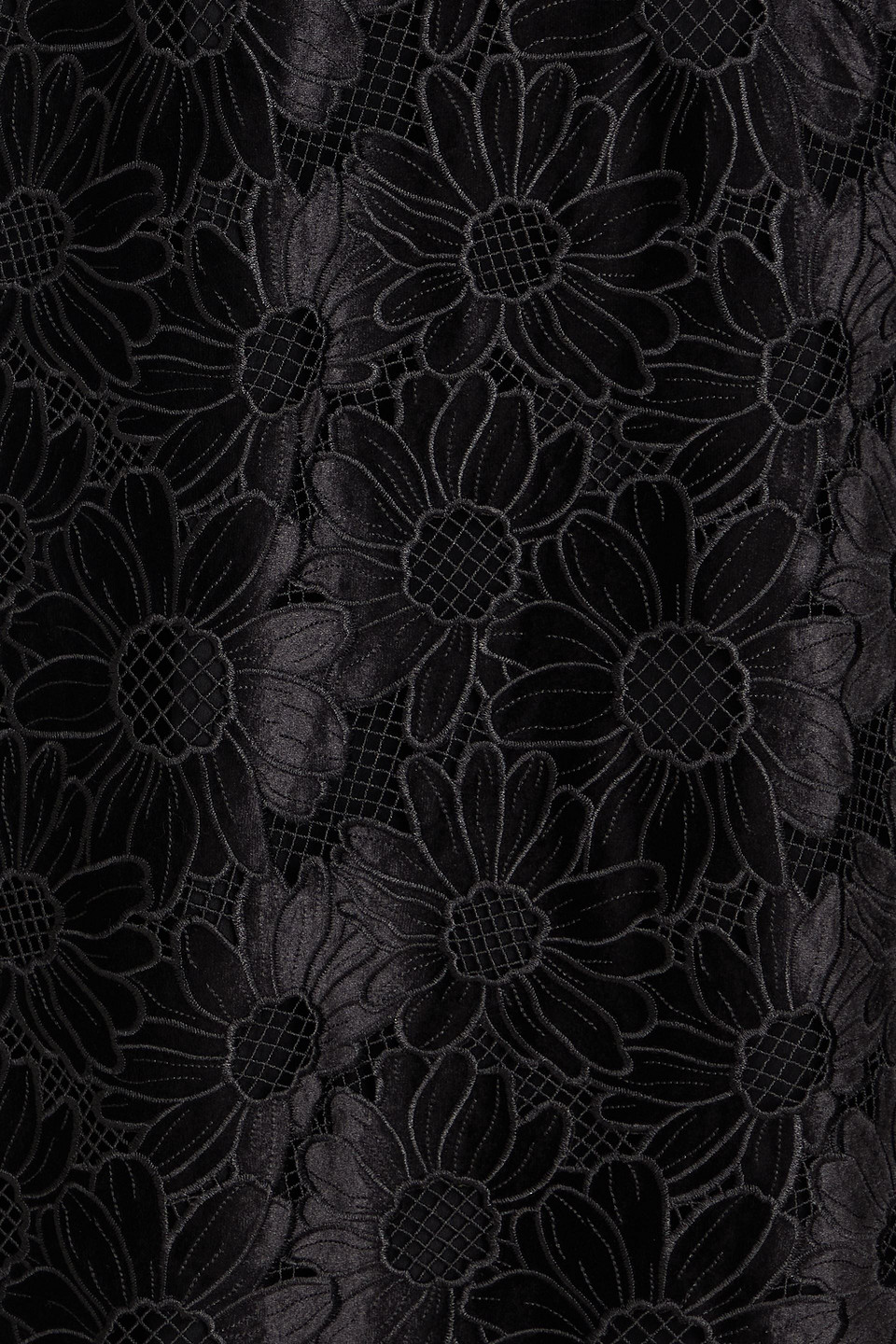 Sandro Cutout Guipure Lace Midi Dress In Black