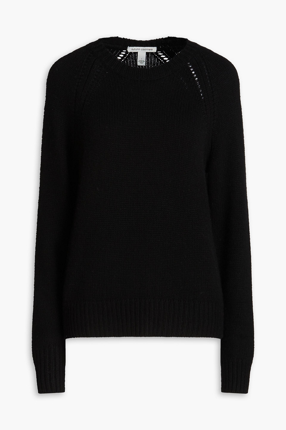 Autumn Cashmere - Knitted sweater - Black - XS
