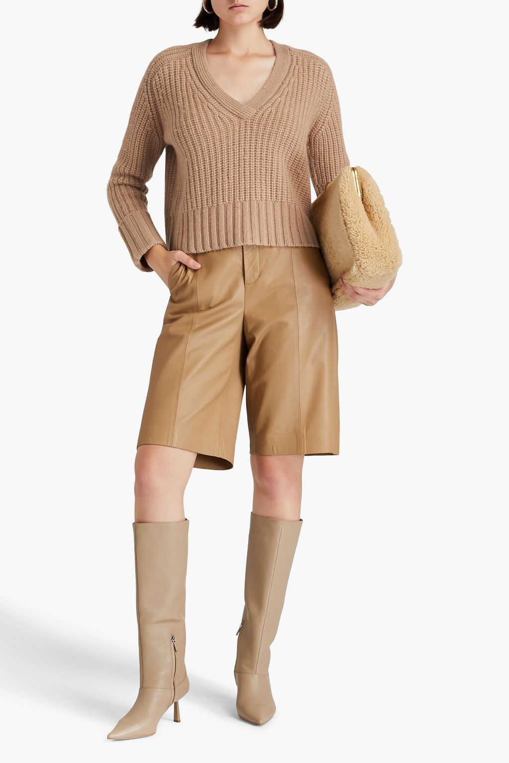 AUTUMN CASHMERE 케이블 니트 스웨터