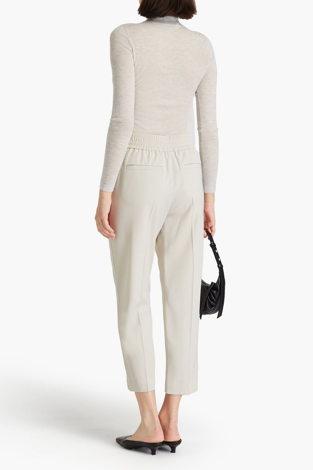 AUTUMN CASHMERE Mélange cashmere turtleneck sweater