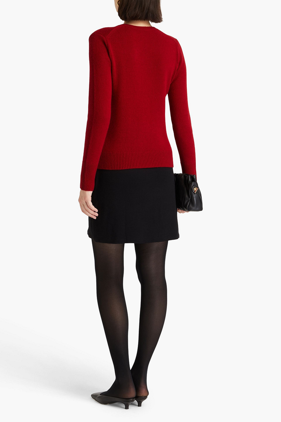 Vince Cashmere Sweater In Claret