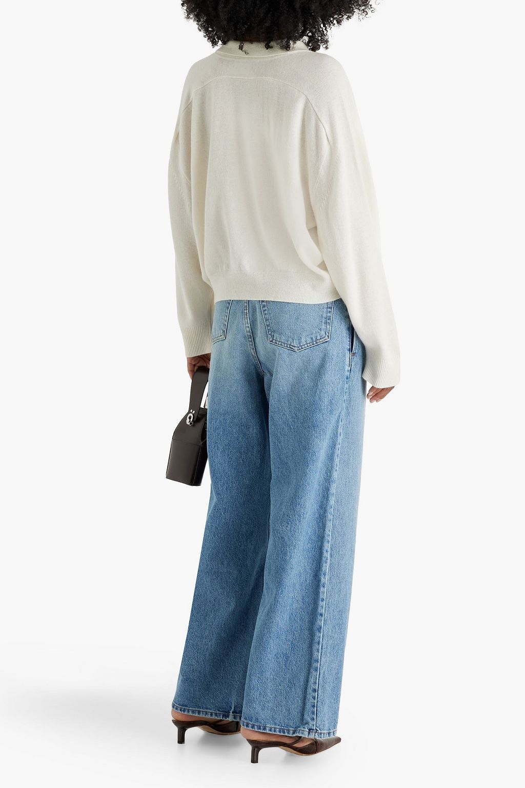 LOULOU STUDIO Forana oversized cashmere polo sweater