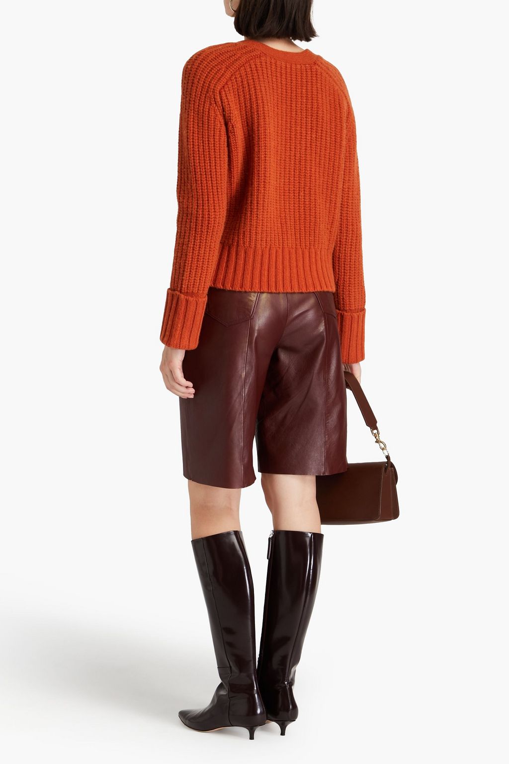 AUTUMN CASHMERE كنزة رياضية مصنوعة من نسيج بحبكة مجدولة
