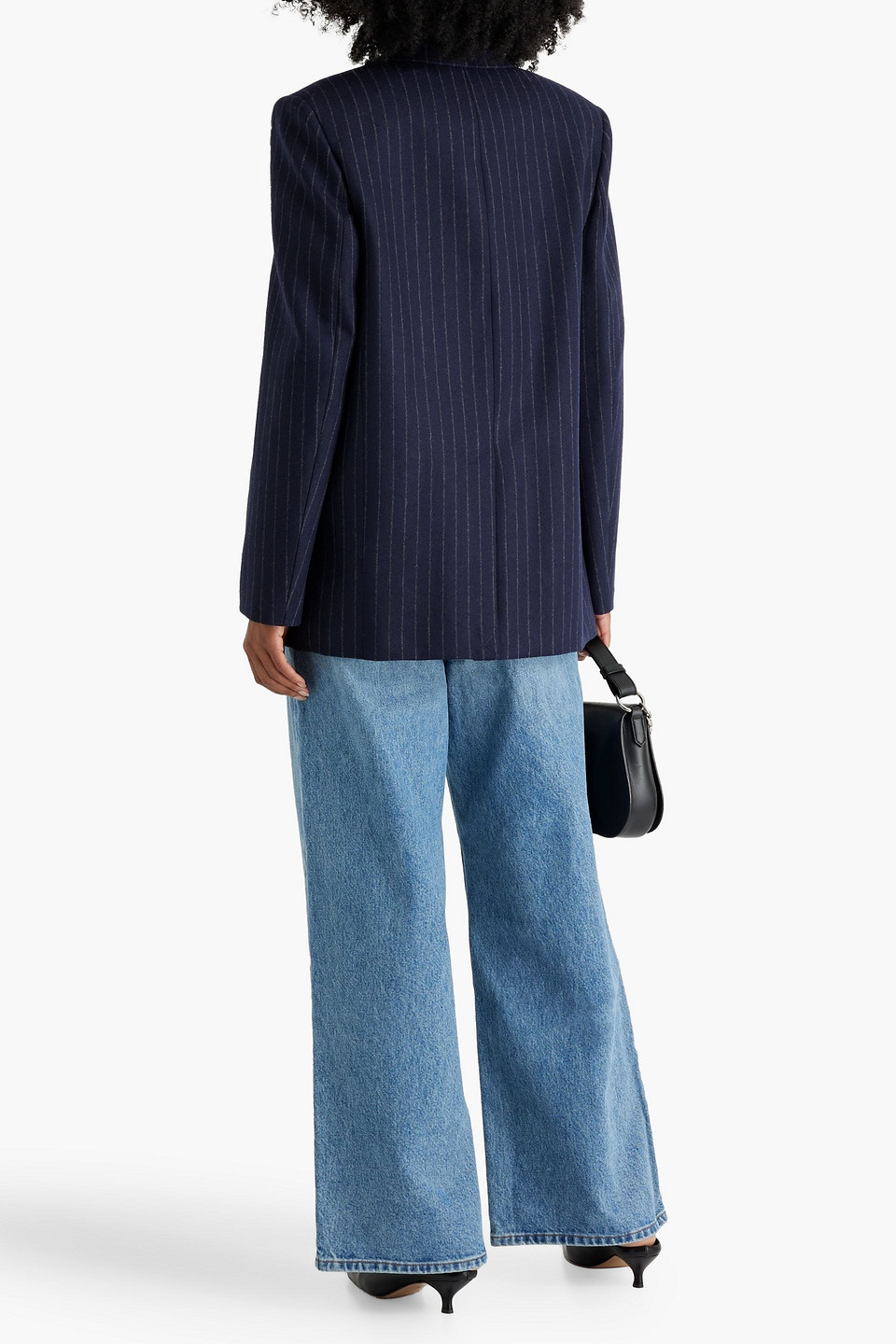 LOULOU STUDIO SENJA PINSTRIPED WOOL-BLEND BLAZER