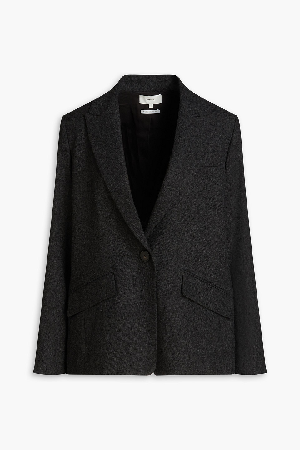 Vince Twill Blazer In Charcoal