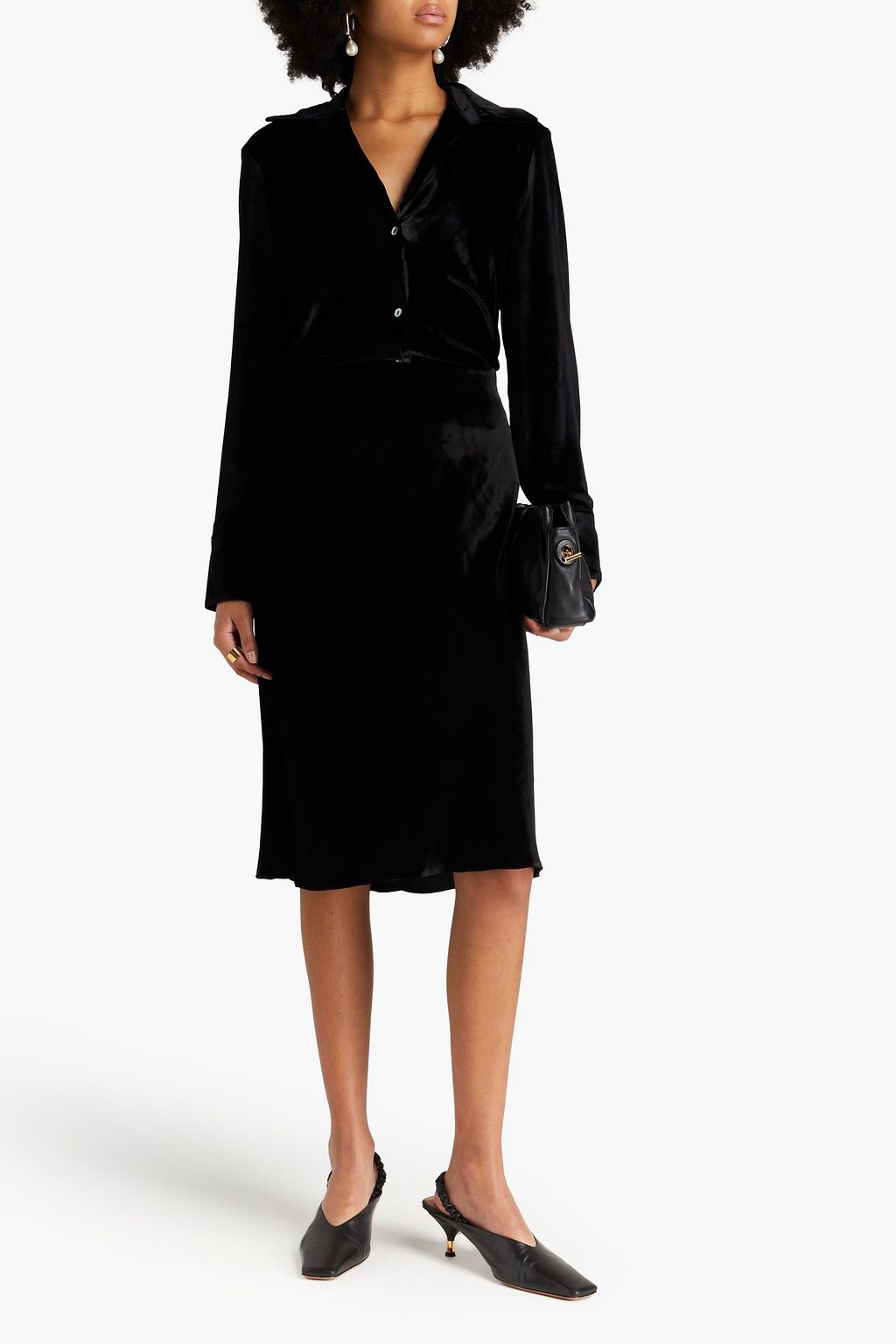 VINCE. Velvet skirt