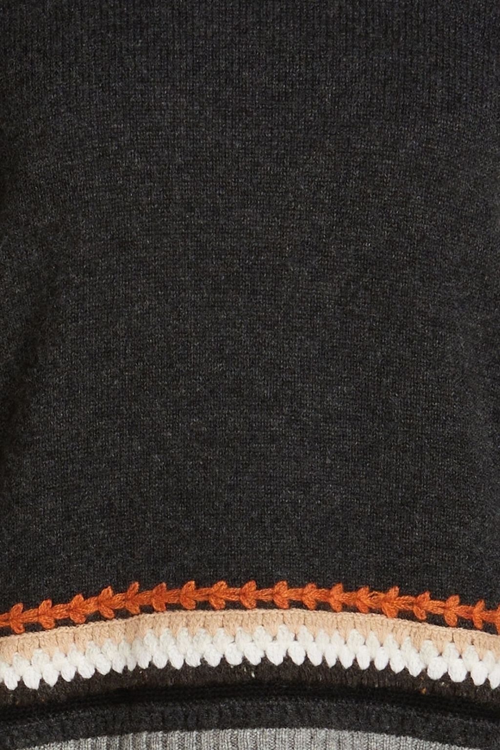 AUTUMN CASHMERE 자수 장식 캐시미어 스웨터