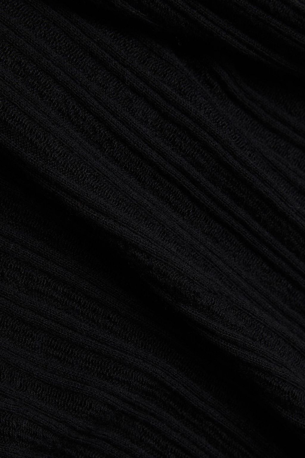 AUTUMN CASHMERE Ribbed cashmere turtleneck top