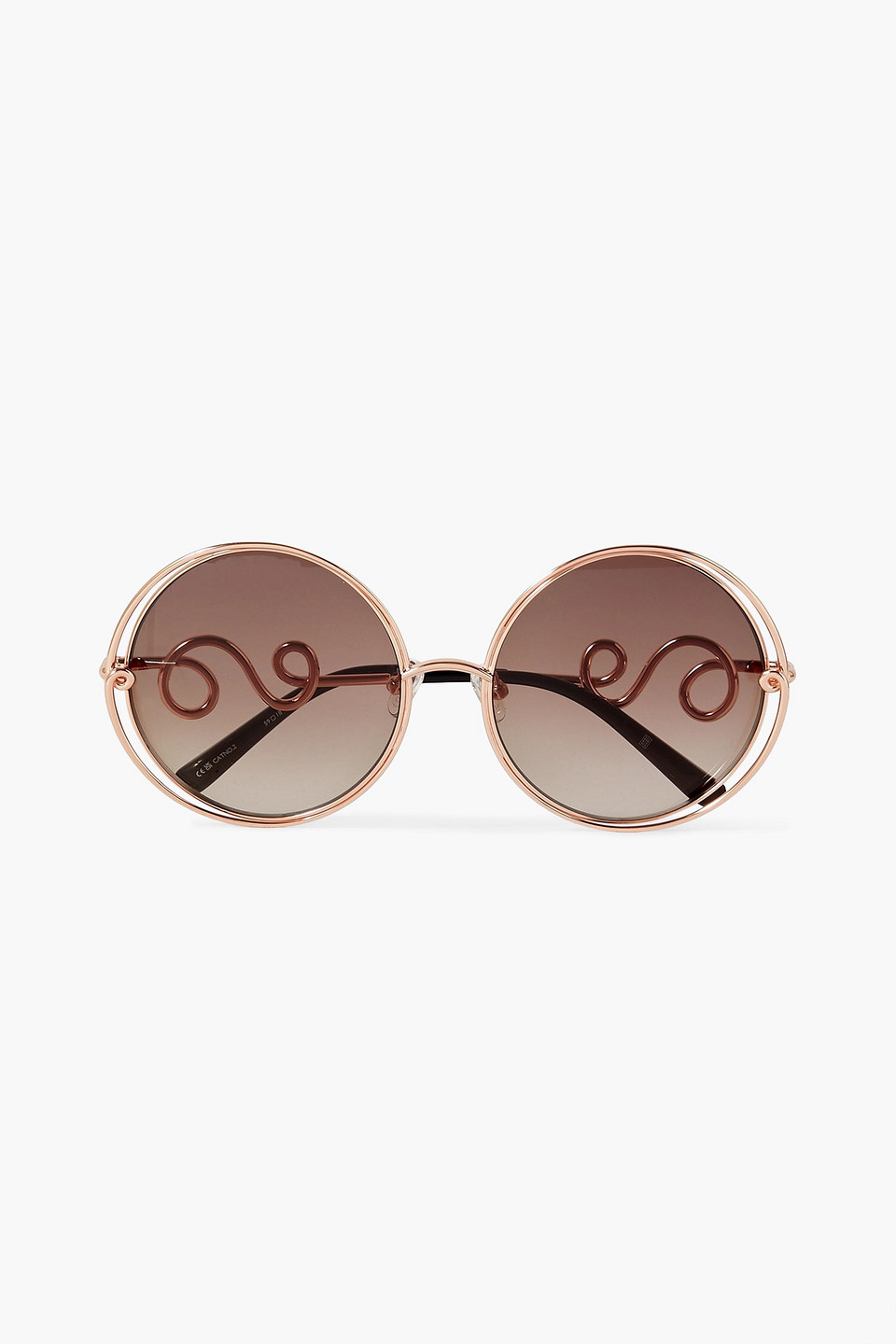 Linda Farrow Eyewear Bea Bongiasca Round-frame Rose Gold-tone Sunglasses