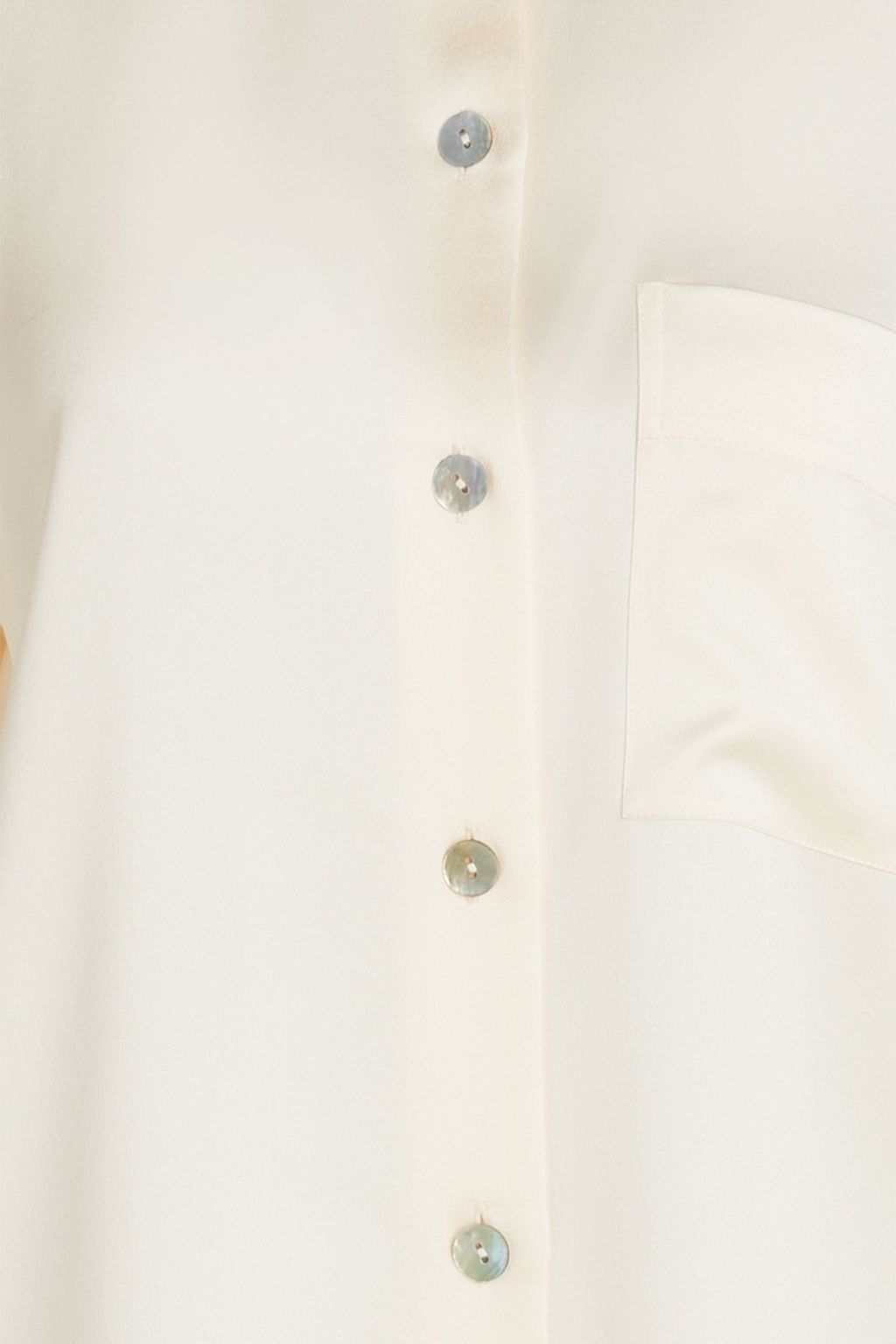 VINCE. Silk-satin crepe shirt