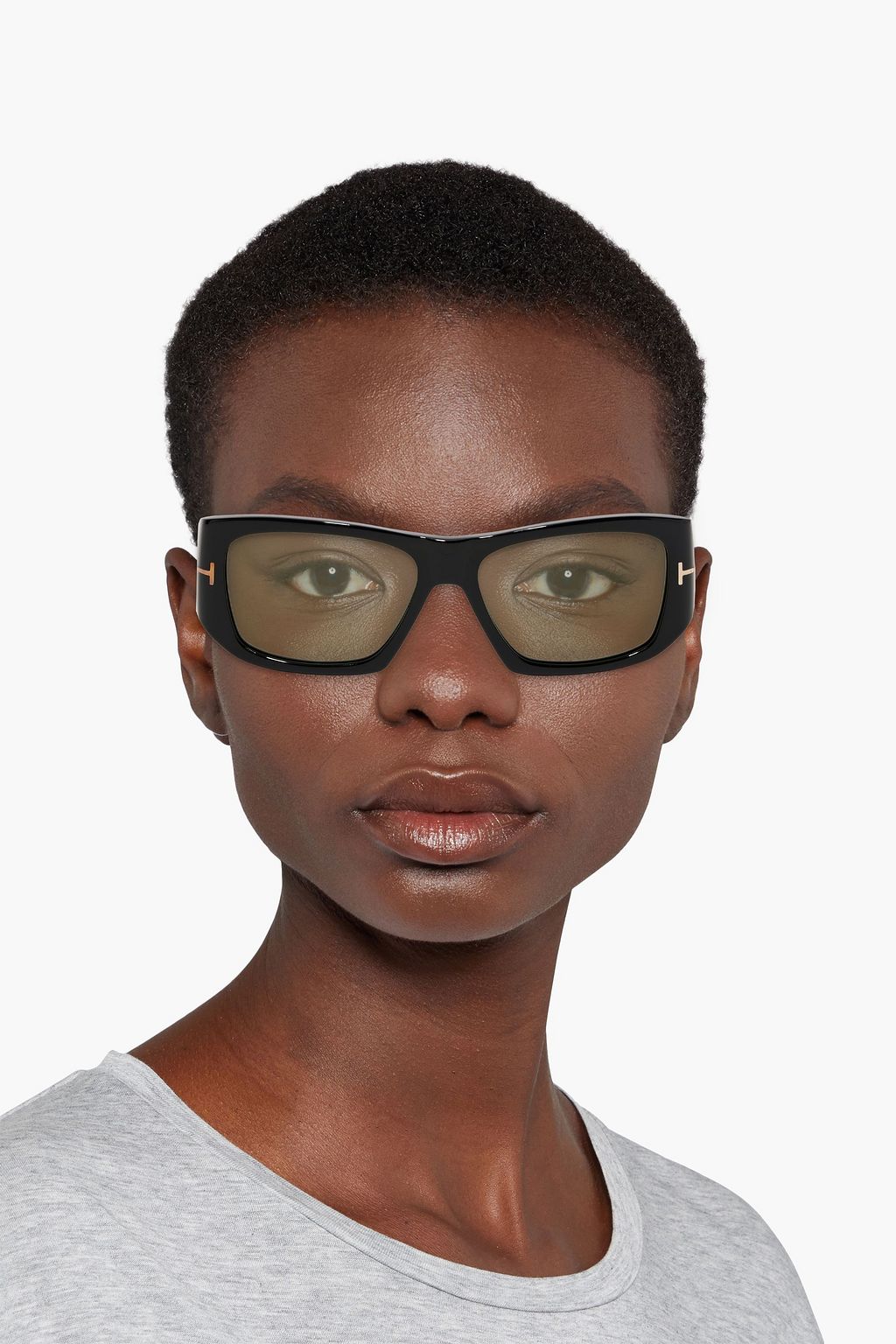 TOM FORD Andres square-frame tortoiseshell acetate sunglasses