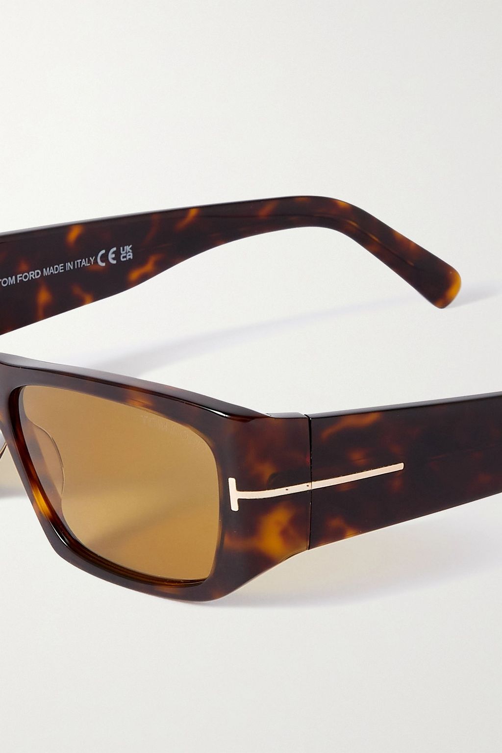 TOM FORD Andres square-frame tortoiseshell acetate sunglasses