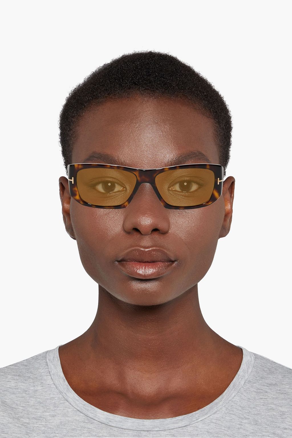 TOM FORD Andres square-frame tortoiseshell acetate sunglasses