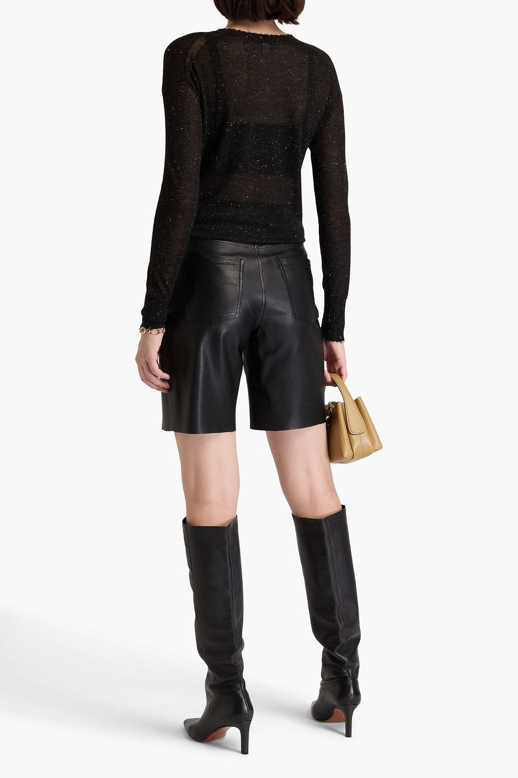 AUTUMN CASHMERE Metallic knitted sweater