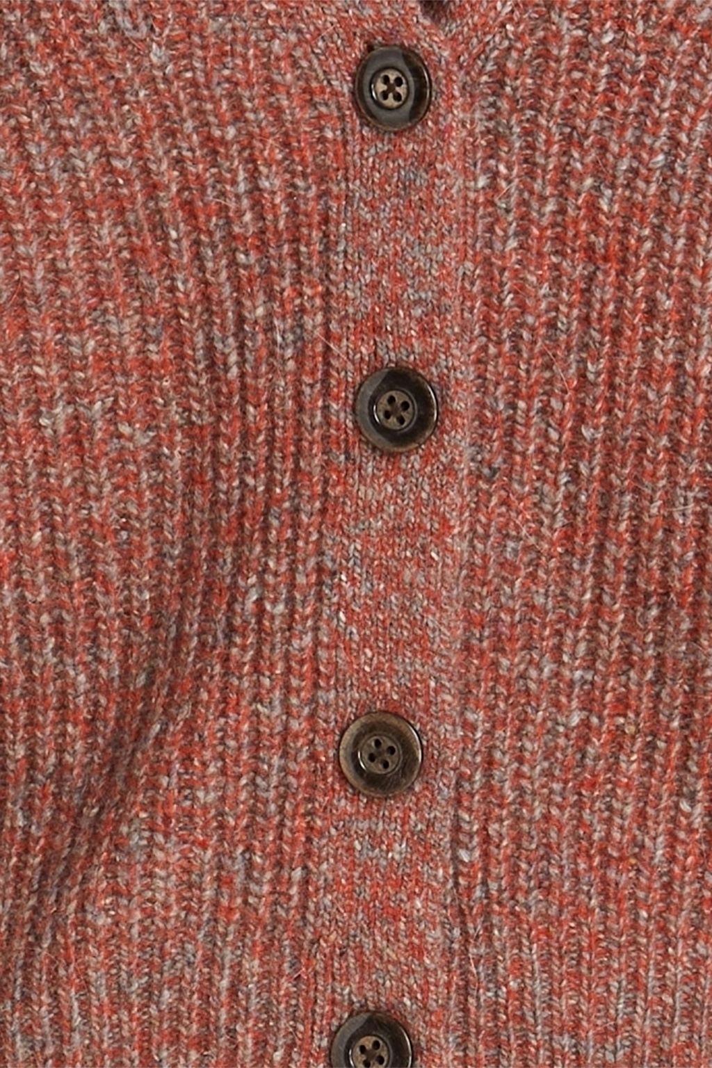 AUTUMN CASHMERE Mélange ribbed-knit cardigan