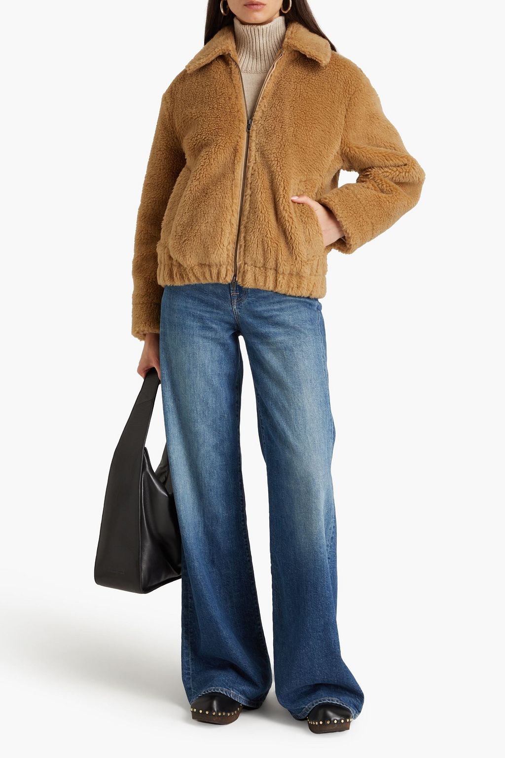 VINCE. Faux shearling jacket