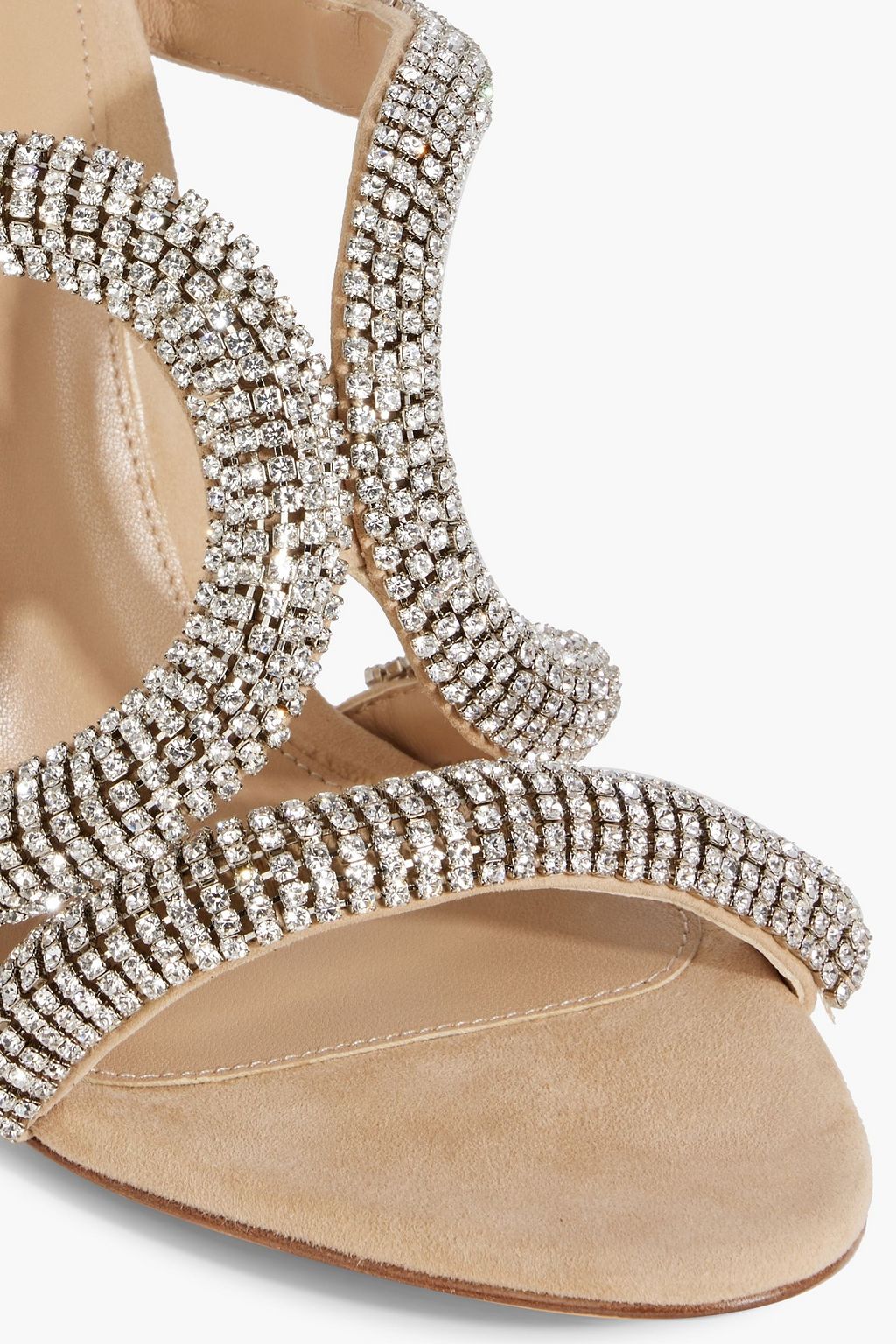 ALEXANDRE BIRMAN Cleo Crystal 100 embellished suede sandals