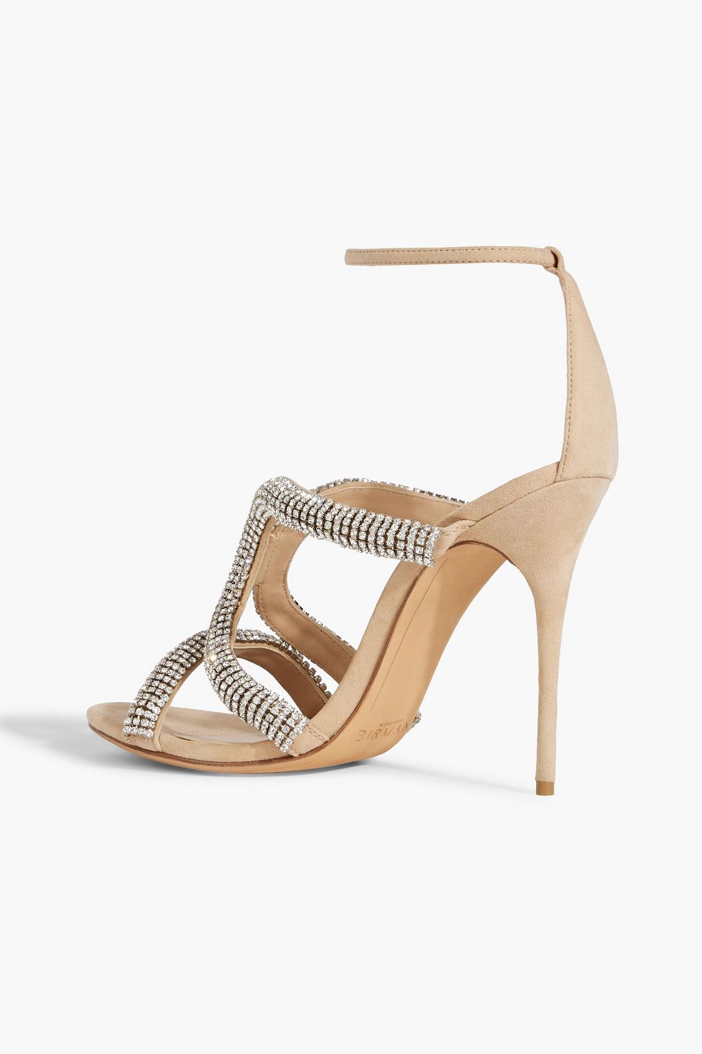 ALEXANDRE BIRMAN Cleo Crystal 100 embellished suede sandals