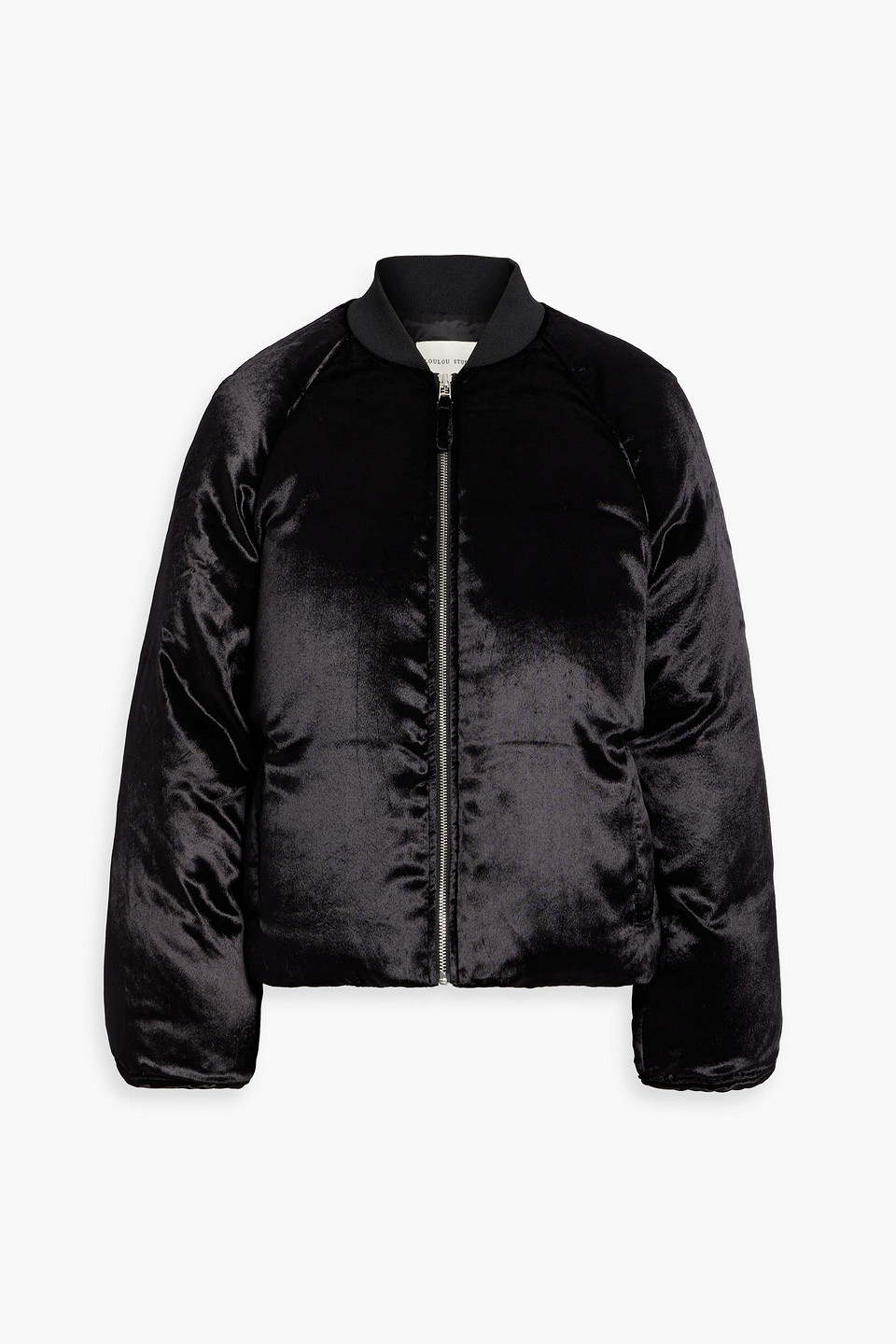 LOULOU STUDIO LAFU OVERSIZED VELVET BOMBER JACKET