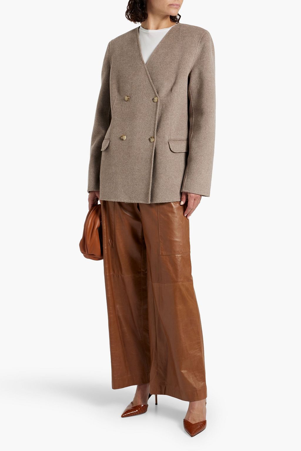 LOULOU STUDIO Wool and cashmere-blend blazer