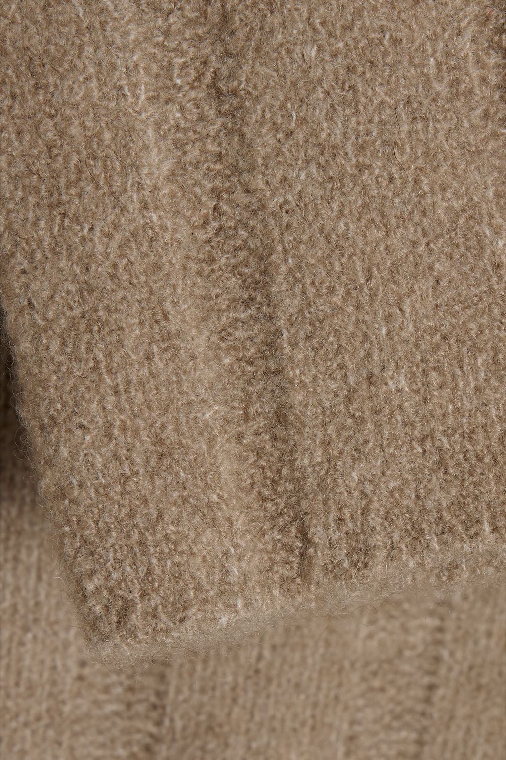 LOULOU STUDIO Ribbed bouclé-knit cashmere-blend turtleneck sweater