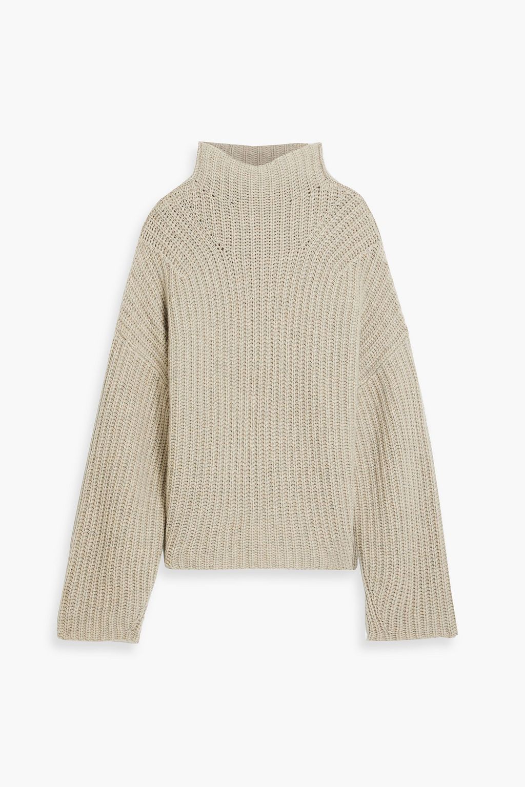 Oversized ribbed turtleneck sweater hotsell