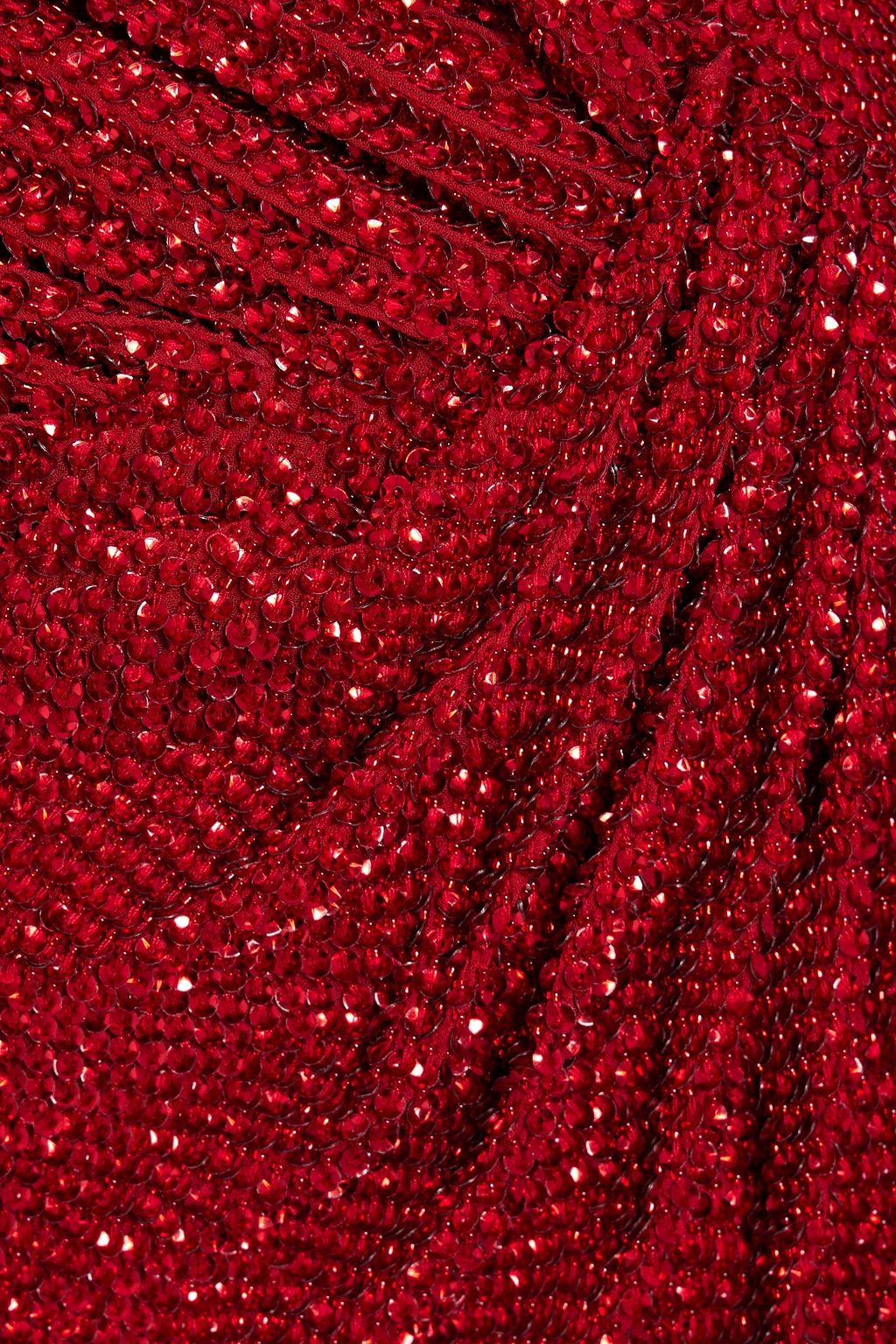 JENNY PACKHAM Wrap-effect embellished georgette gown