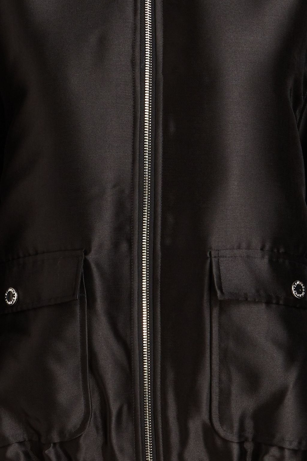 SANDRO Oversized satin-twill bomber jacket
