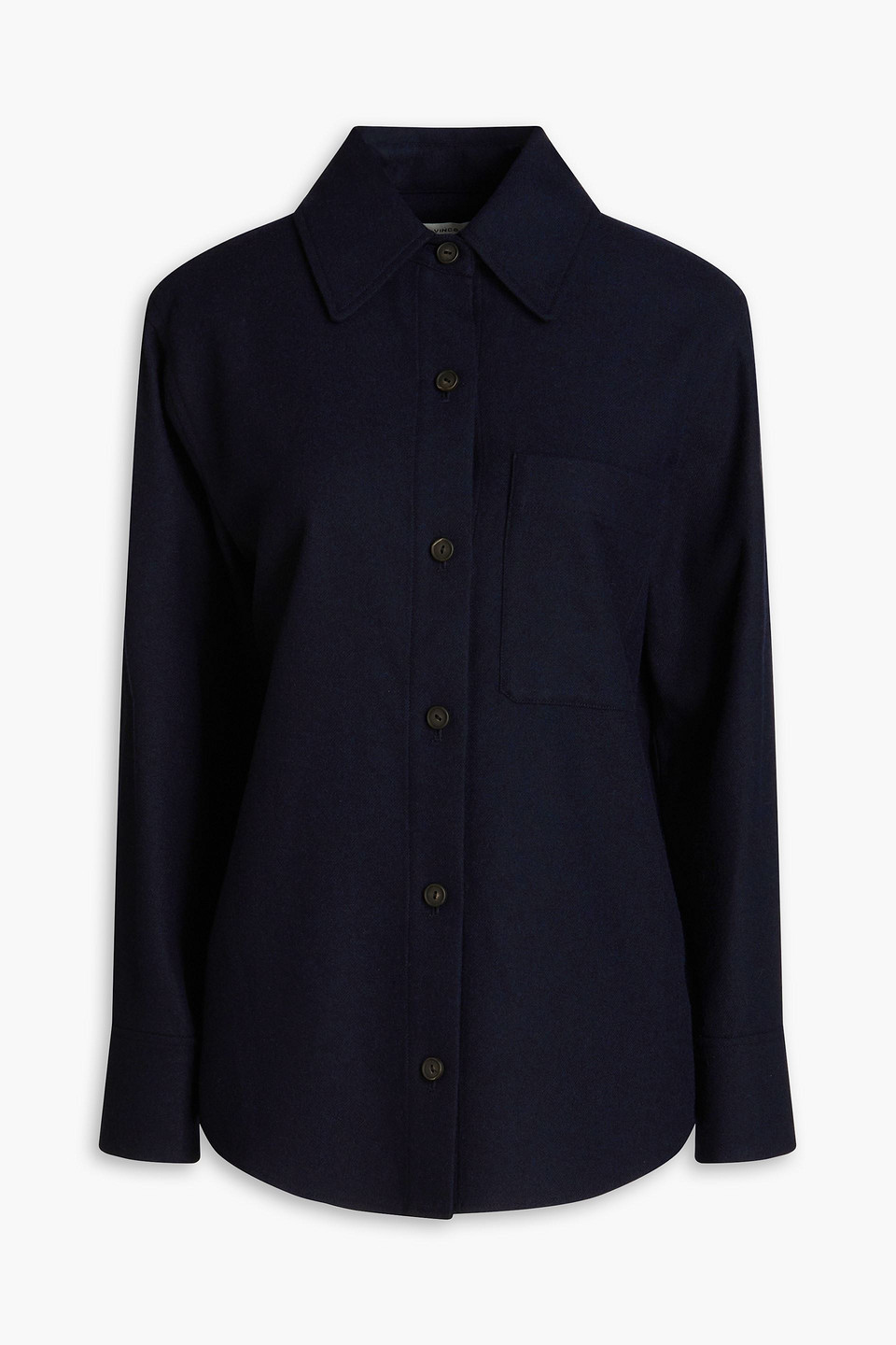 Vince Flannel Shirt In Navy