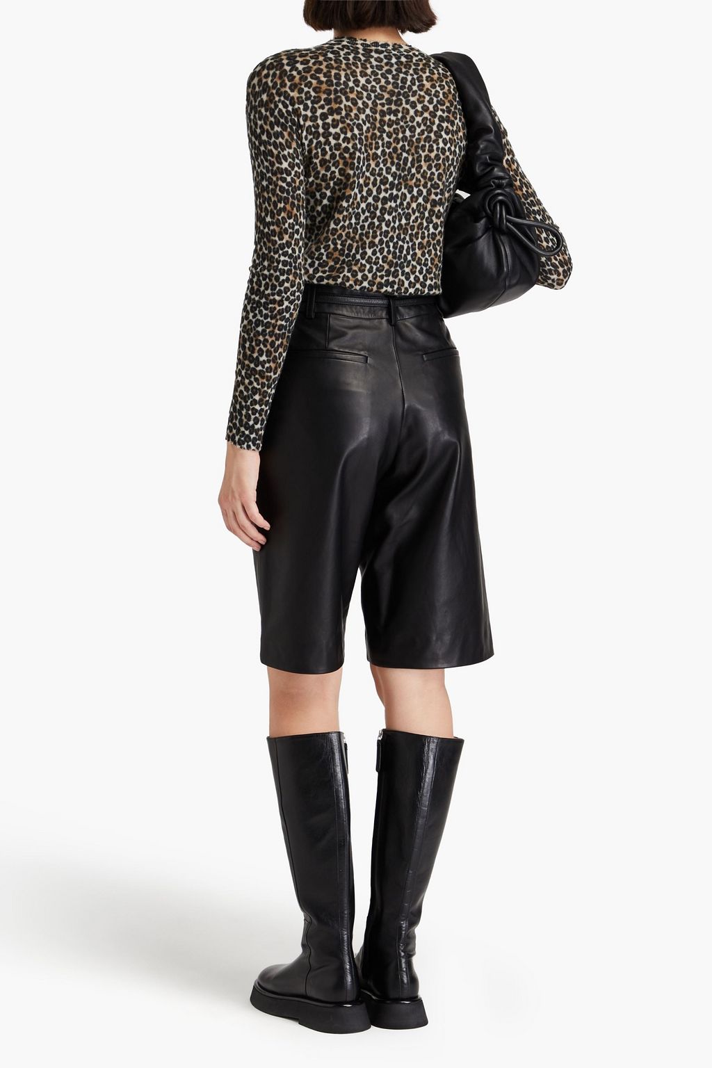 AUTUMN CASHMERE Leopard-print cashmere sweater