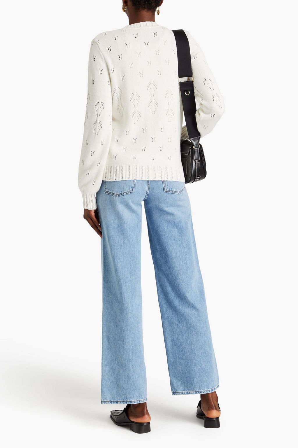 CLAUDIE PIERLOT كارديغان مصنوع من نسيج بحبكة بوانتيل