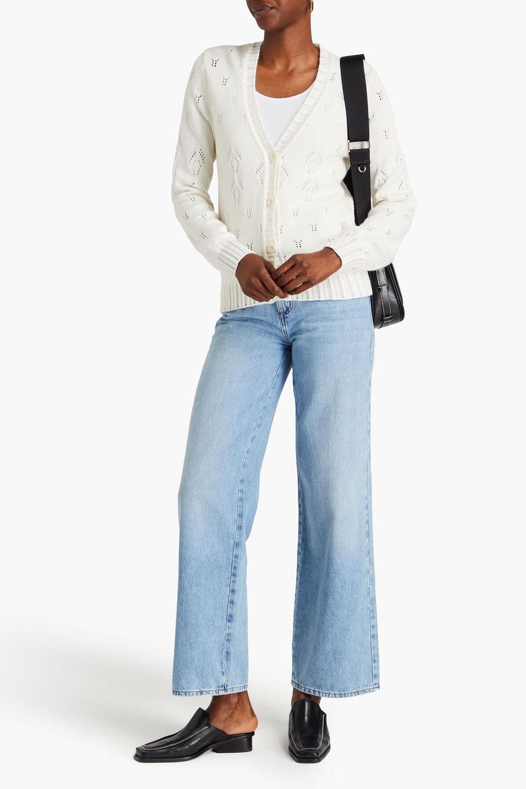 CLAUDIE PIERLOT كارديغان مصنوع من نسيج بحبكة بوانتيل