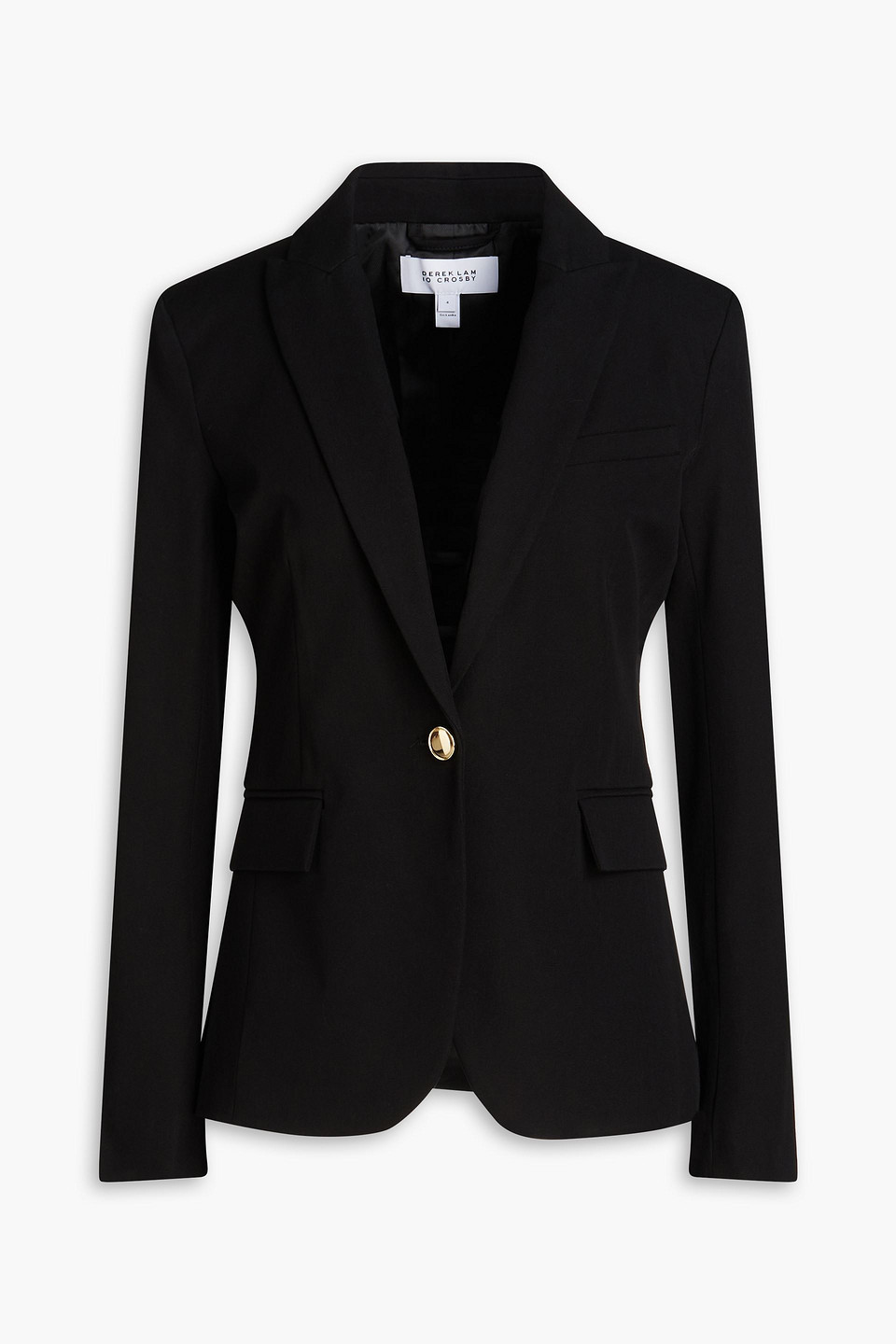 Derek Lam 10 Crosby Blazer Aus Twill Aus Stretch-baumwolle In Schwarz