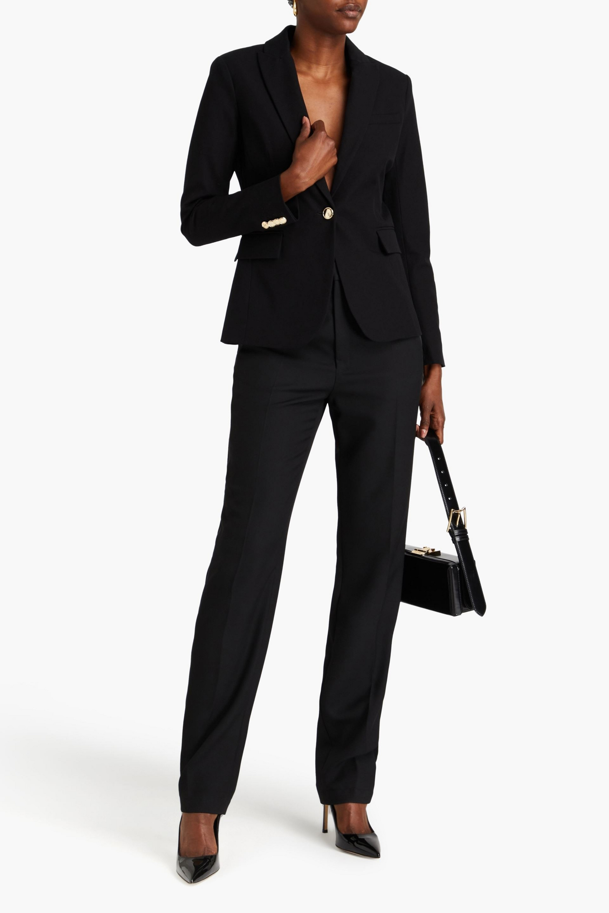 DEREK LAM 10 CROSBY Stretch cotton-twill blazer