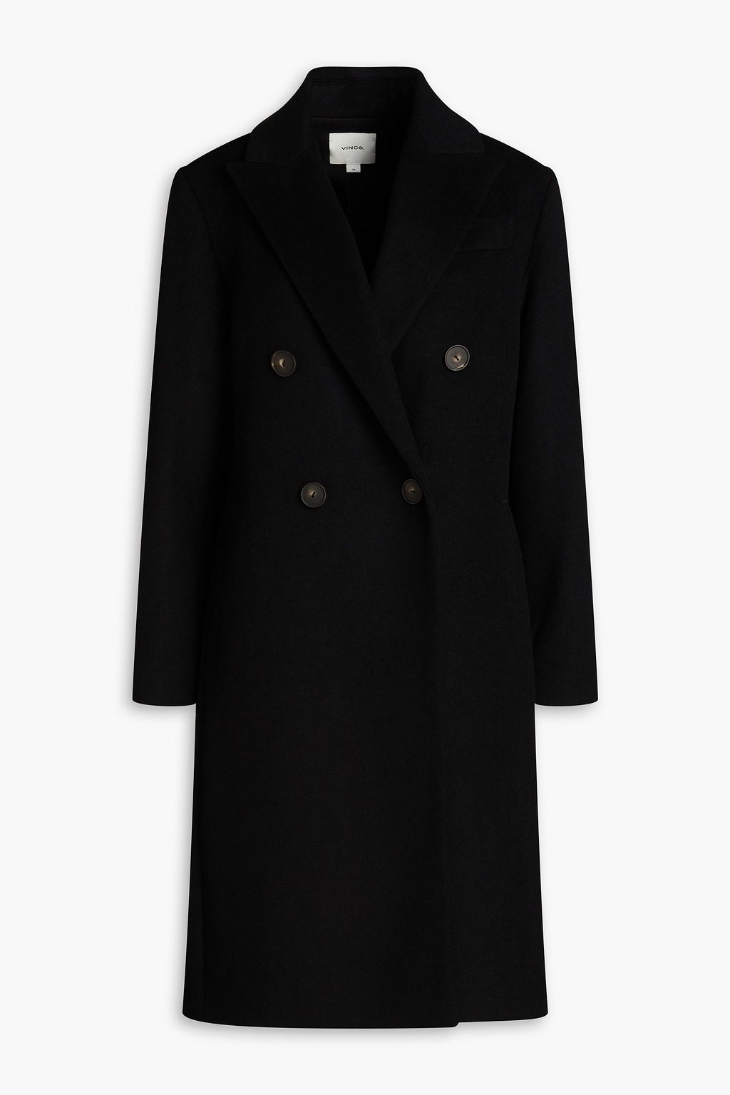 Vince high collar wool coat hotsell