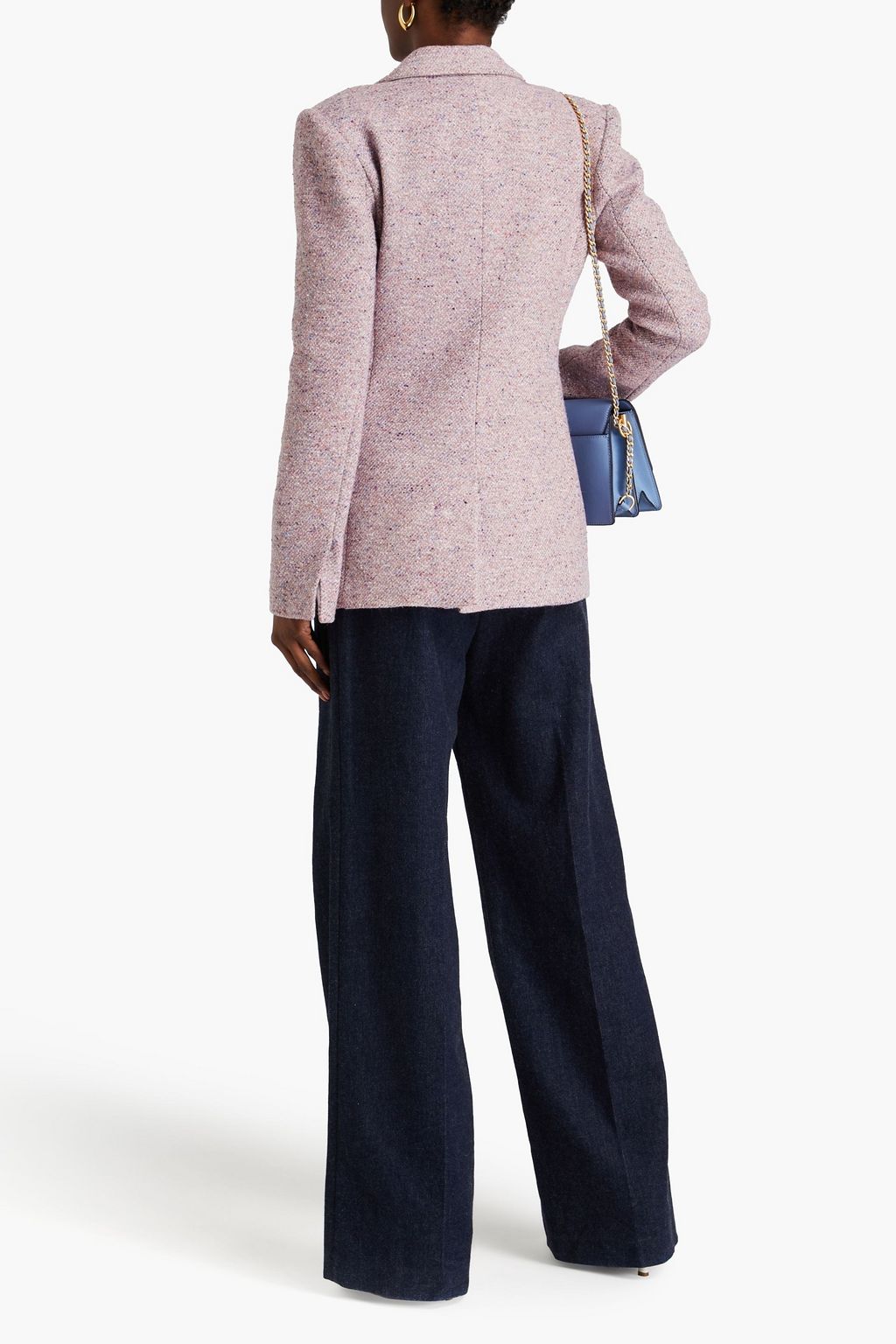 DEREK LAM 10 CROSBY 도니골 트위드 블레이저