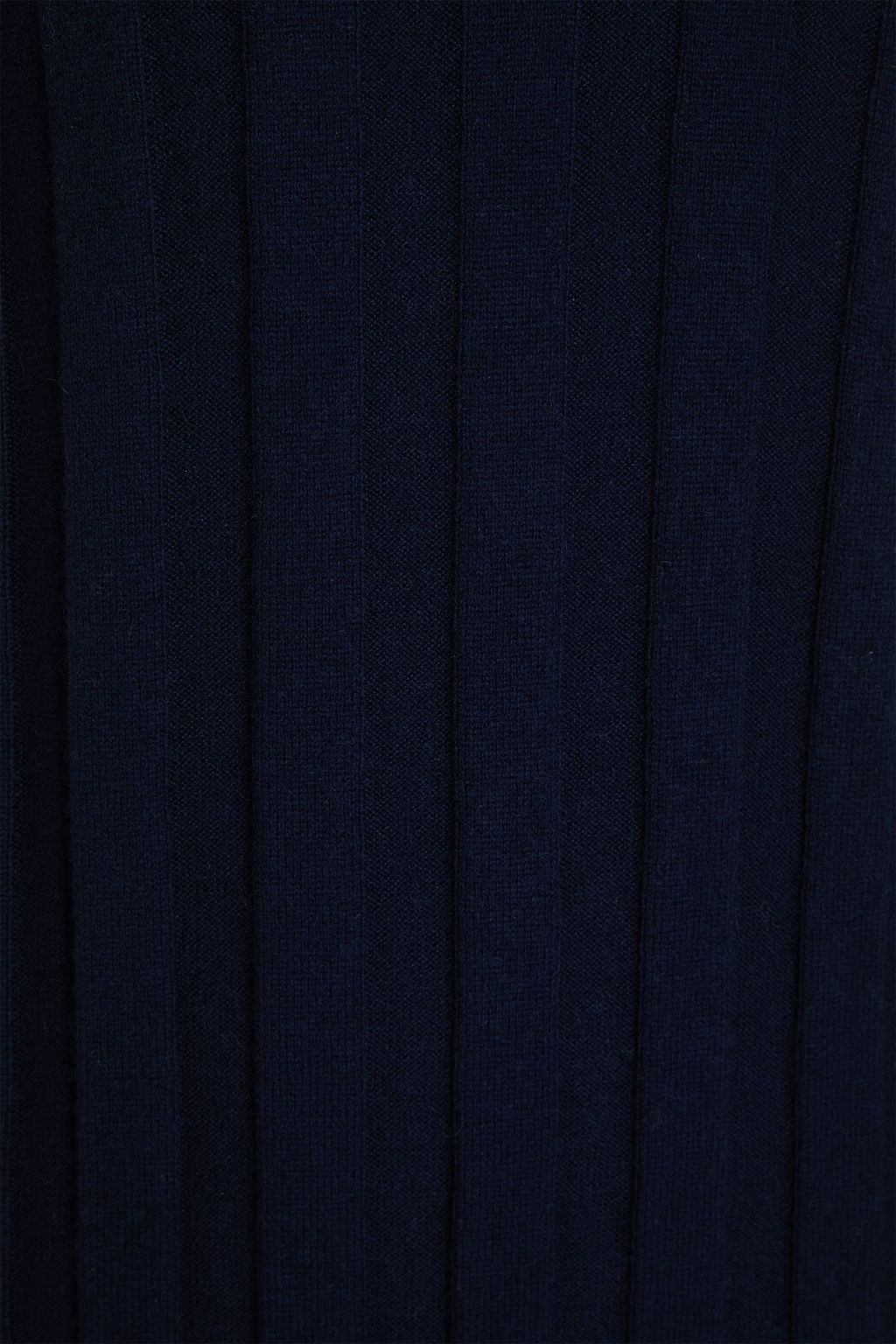 AUTUMN CASHMERE فستان متوسط الطول بياقة عالية من الكشمير المضلع