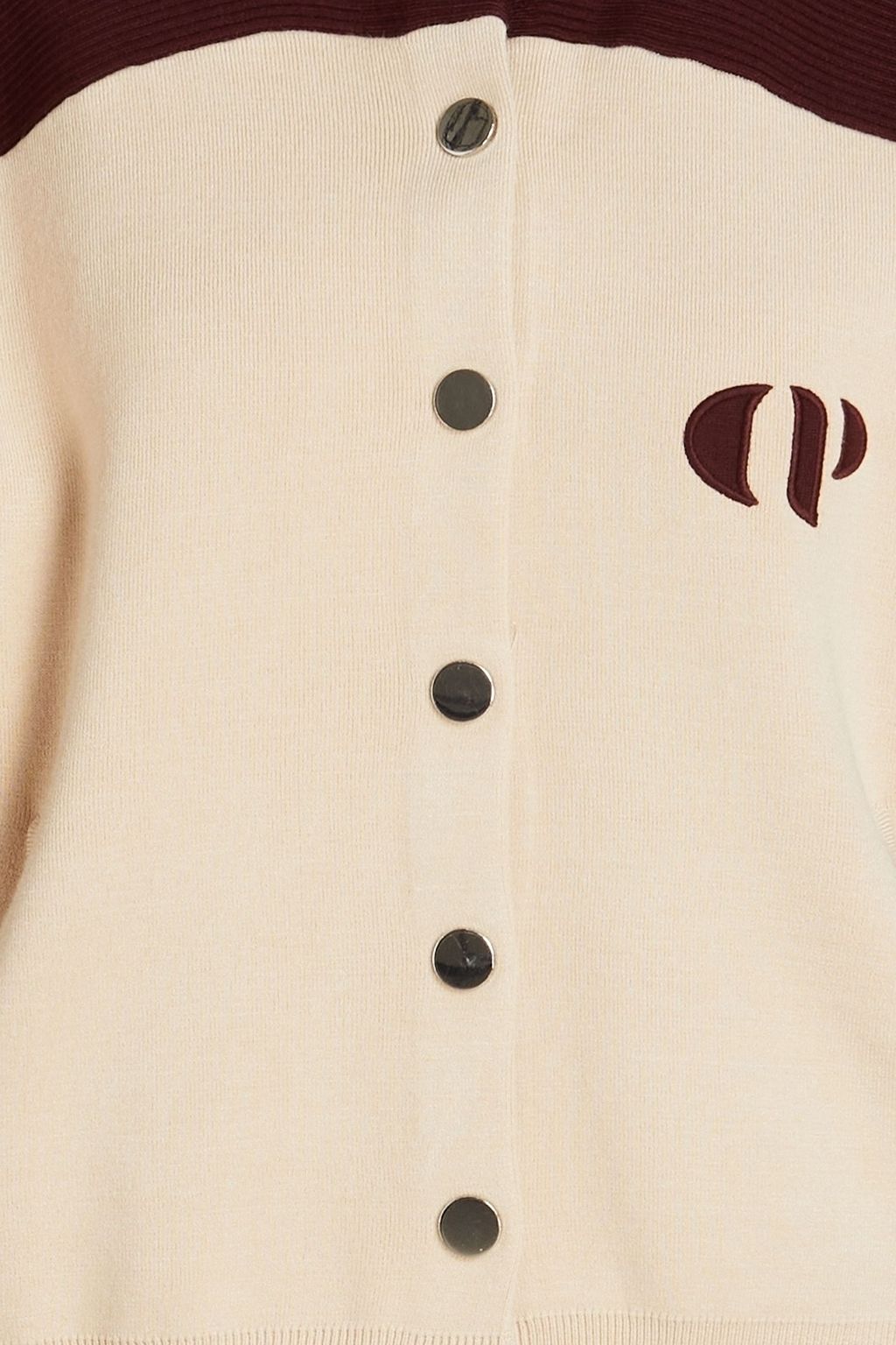 CLAUDIE PIERLOT كارديغان مصنوع من نسيج محبوك بتصميم مطرّز
