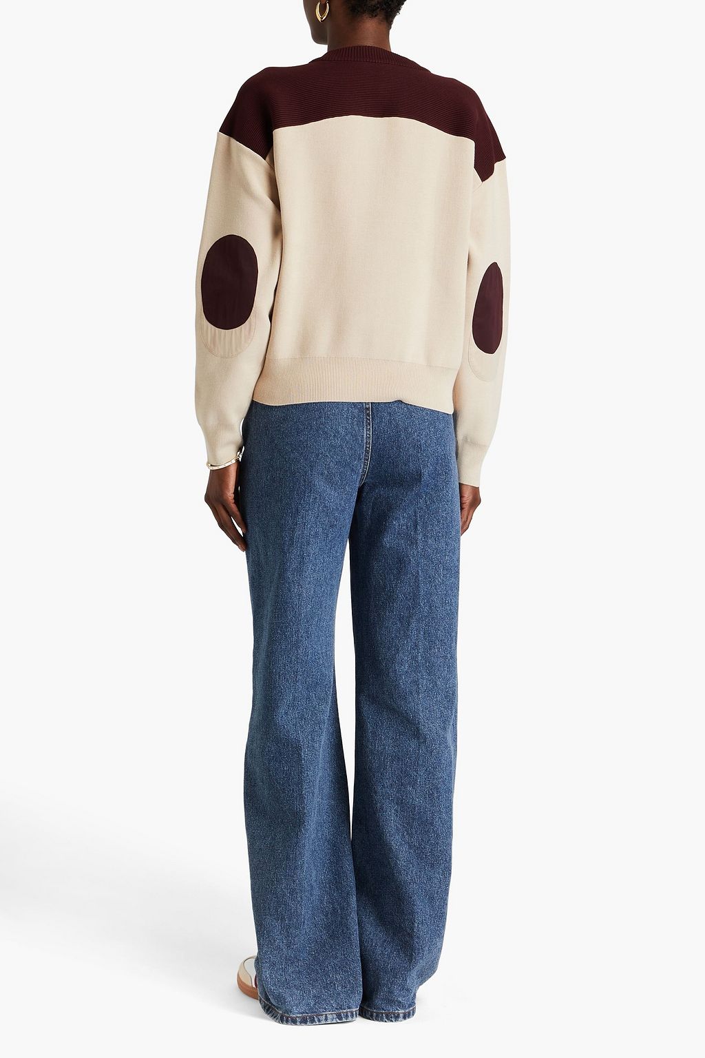 CLAUDIE PIERLOT كارديغان مصنوع من نسيج محبوك بتصميم مطرّز