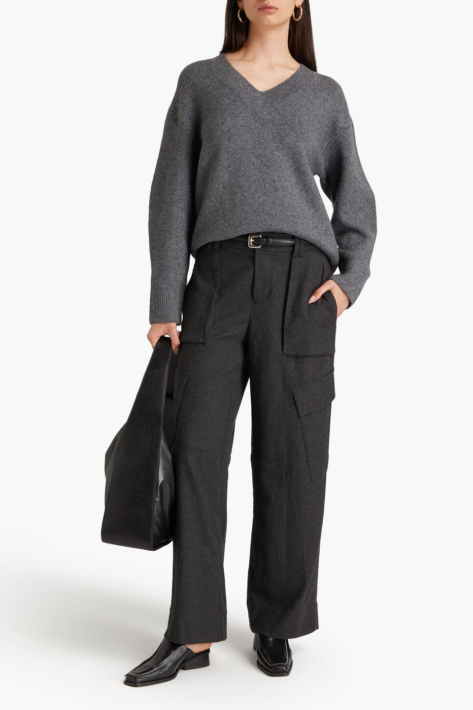 VINCE FLANNEL CARGO PANTS