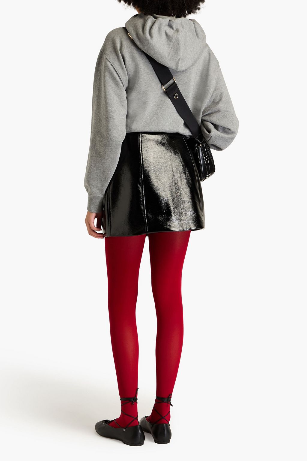 CLAUDIE PIERLOT Faux leather mini skirt