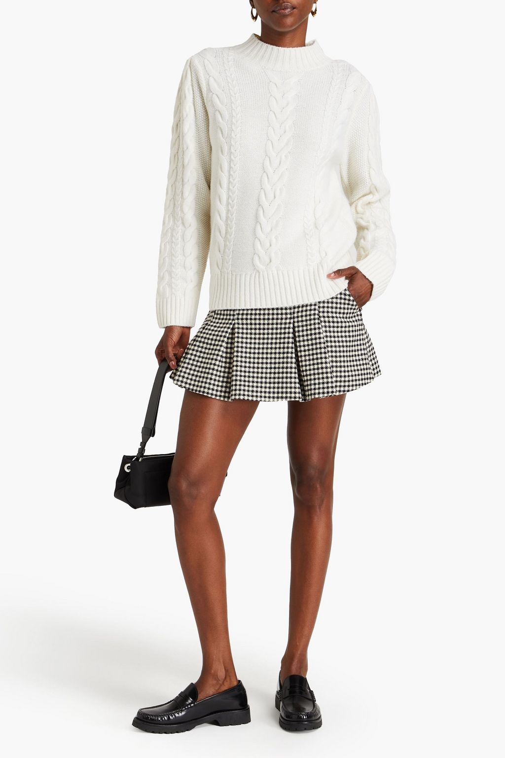CLAUDIE PIERLOT كنزة رياضية مصنوعة من مزيج الصوف بحبكة مجدولة