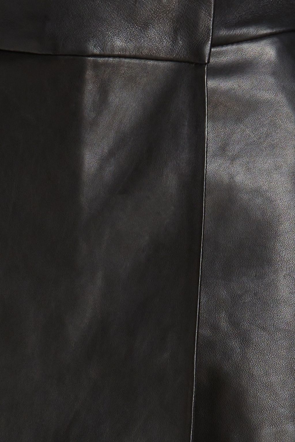 DEREK LAM 10 CROSBY Skirt-effect leather shorts